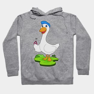 Duck Hairdresser Scissors Hoodie